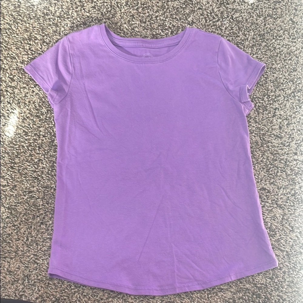 Wonder Nation Simple Purple Short Sleeve Tee
